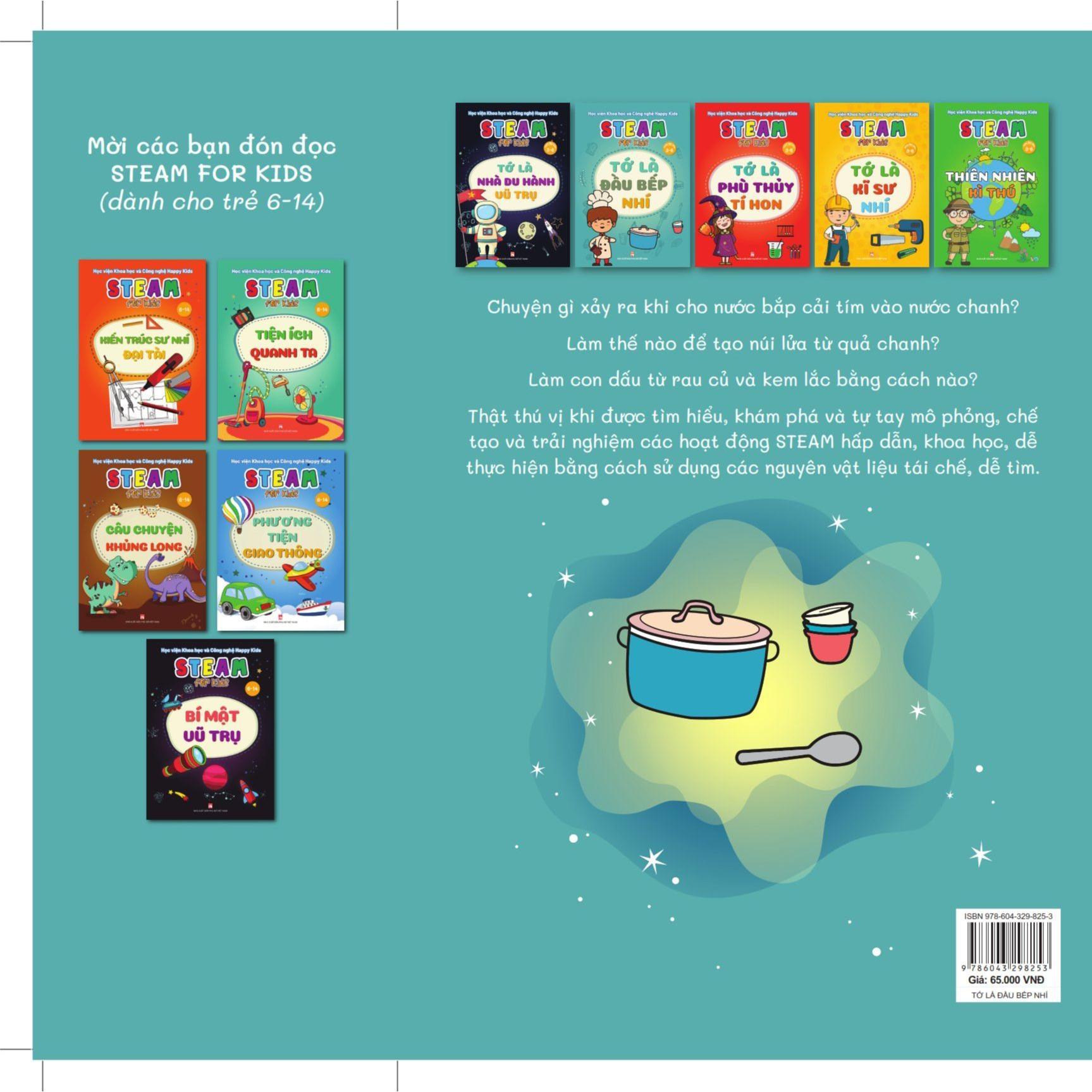 Sách - Steam For Kids - Tớ Là Đầu Bếp Nhí - NXB Phụ Nữ