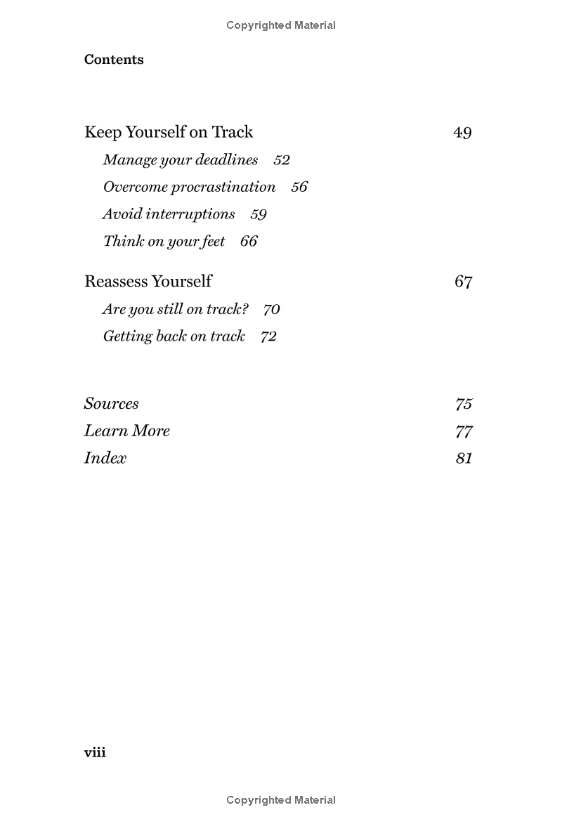 Harvard Business Review 20 Minute Manager Series Managing Time