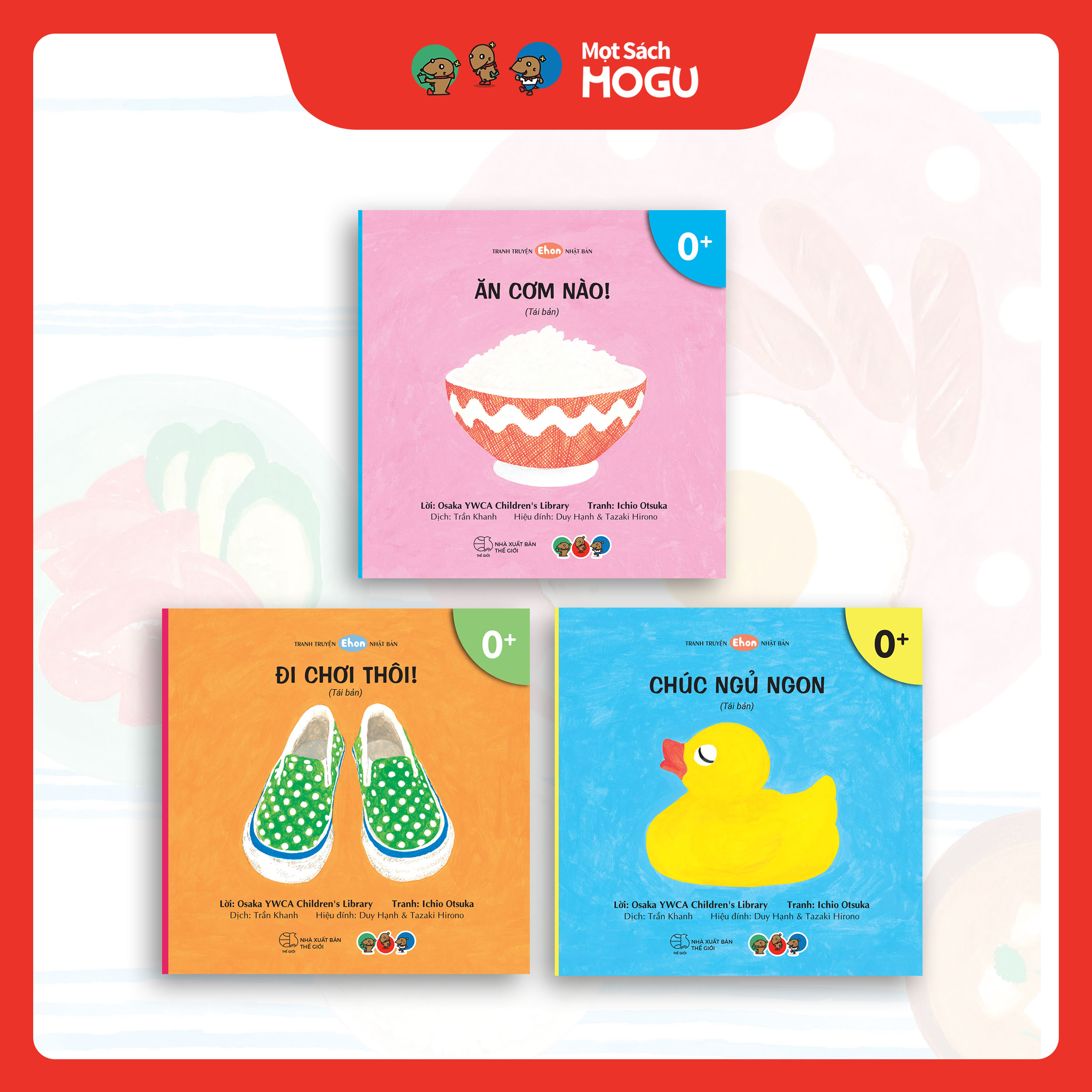 Truyện Ehon bé 1-2-3 tuổi - Bộ 3 cuốn Nhận biết Màu sắc, đồ vật, kĩ năng hàng ngày