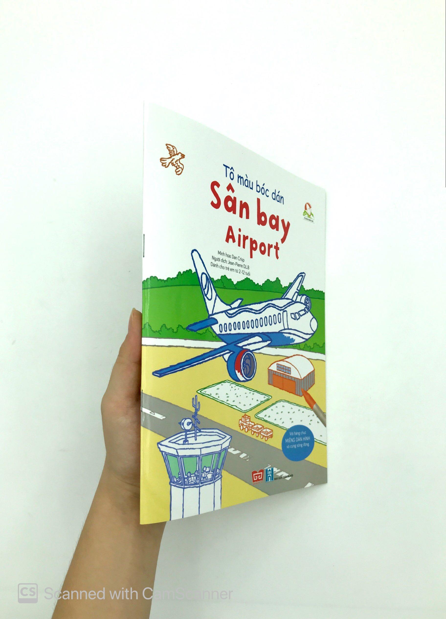 Tô Màu Bóc Dán - Sân Bay - Airport (Tái Bản)