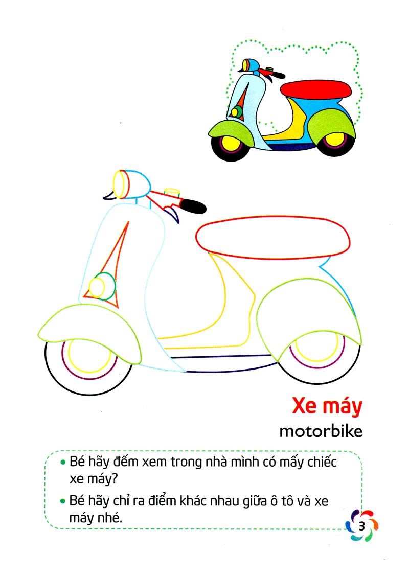 Tập Tô Màu Và Nhận Biết Thế Giới Xung Quanh - Các Phương Tiện Giao Thông
