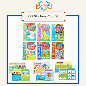 Sách - Bóc Dán Phát Triển Trí Tuệ Cảm Xúc CQ, IQ, EQ 299+ Stickers (6 Cuốn)