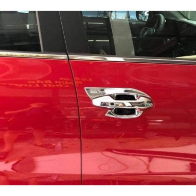 Bộ ốp tay nắm cửa, hõm cửa xe dành cho KIA Seltos 2020 mạ Crom