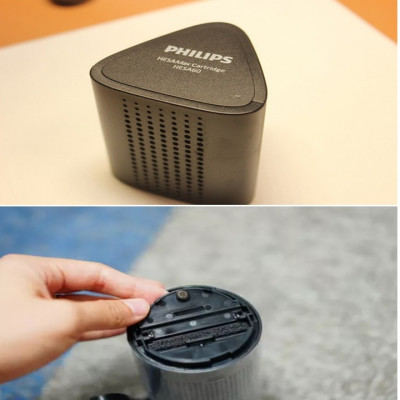 Máy khử mùi, lọc không khí dạng cốc trên xe ô tô Philips GP5601. Hàng châu Mỹ chính hãng