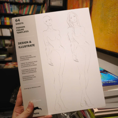 Sách - Design & Illustrate: Fashion Figure Templates by Pepin Van Roojen