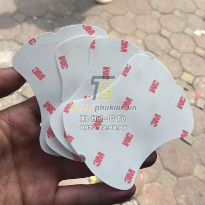 Bộ ốp tay nắm cửa xe Honda Jazz mạ Crom - Tặng miếng dán trong suốt chống xước hõm cửa