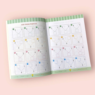 Sách cho bé - Toán Tiền Tiểu Học - Vui Học Toán - Combo 3 cuốn - Dành cho trẻ từ 4 tuổi