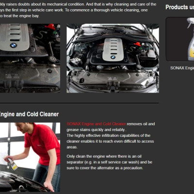 Chai xịt rửa vệ sinh động cơ máy xe Sonax Engine Cold Cleaner 500ml