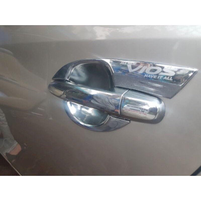 Bộ Ốp Tay Nắm Hõm Dành Cho Xe Toyota Vios 2019-2021 nhựa ABS cao cấp mạ Crom sáng bóng