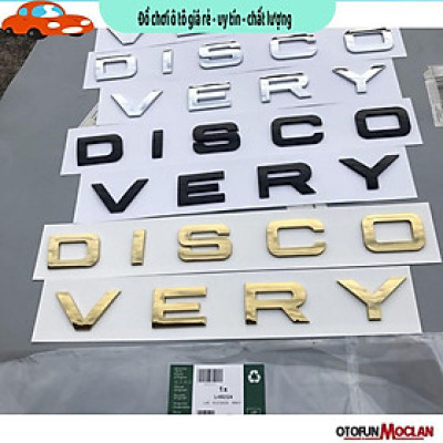Tem dán oto chữ Discovery - xpander 3D nổi mạ bạc, vàng