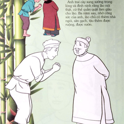 Em Tập Tô Màu Và Đọc Truyện Kho Tàng Truyện Cổ Dân Gian Việt Nam - Cây Tre Trăm Đốt