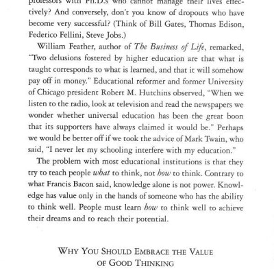 Thinking for a change