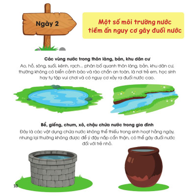 Sách - 30 Ngày Cùng Em Học Hiểu Về - Phòng Chống Đuối Nước