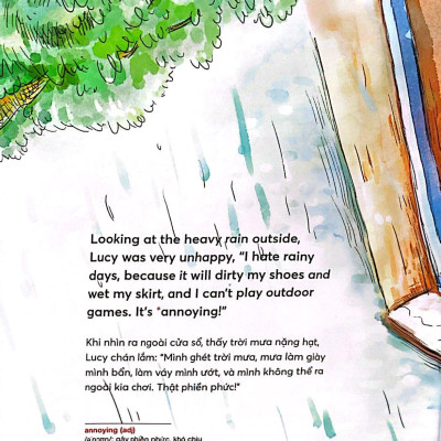 Sách - 10 Chỉ Số Vàng Quyết Định Tương Lai Của Trẻ - Bồi Dưỡng Chỉ Số Trí Tuệ Tinh Thần - Spiritual Quotient (SQ) - Ngày Mưa Không Tệ Như Mình Nghĩ! - Rainy Days Aren