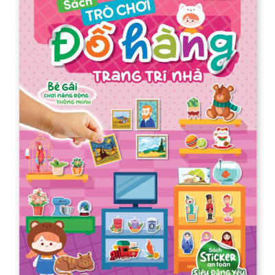 Combo 5 cuốn Sách Trò chơi Đồ hàng cho bé gái (Hơn 1000 Stickers)