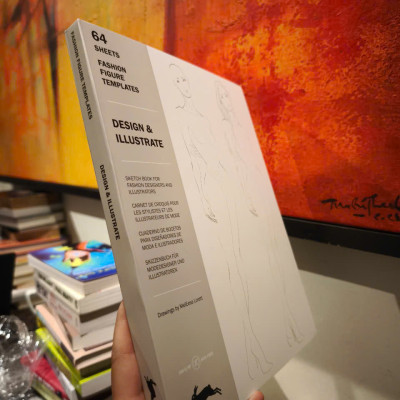 Sách - Design & Illustrate: Fashion Figure Templates by Pepin Van Roojen