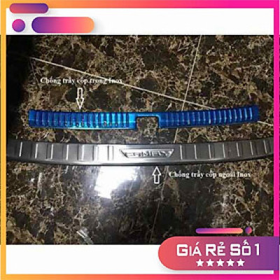 Ốp chống trầy cốp dành cho Toyota Camry 2019-2020 mẫu inox- bậc cốp trong và ngoài