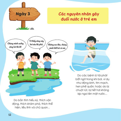 Sách - 30 Ngày Cùng Em Học Hiểu Về - Phòng Chống Đuối Nước