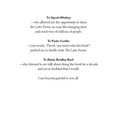 The Latte Factor: Why You Don