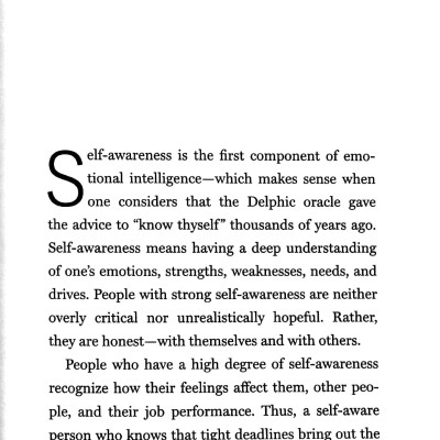 Self-Awareness (HBR Emotional Intelligence Series)