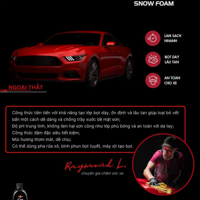 Nước Rửa Xe Bọt Tuyết SUPERONE Snow Foam Car Wash - Exterior SOUTHWALL B202
