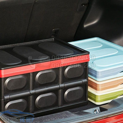  Thùng đựng đồ cốp xe ô tô xếp gọn dễ dàng với 2 dung tích 30L và 55L tiết kiệm tối đa không gian cốp xe ô tô