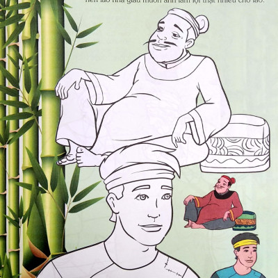 Em Tập Tô Màu Và Đọc Truyện Kho Tàng Truyện Cổ Dân Gian Việt Nam - Cây Tre Trăm Đốt