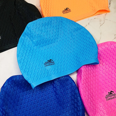 Nón Bơi ConQuest 100% Silicone Cao Cấp Có Gai Siêu Co Giãn