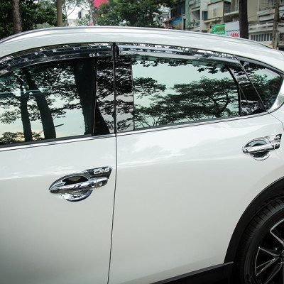 Bộ vè che mưa cao cấp viền INOX dành cho xe Mazda CX-5 2018