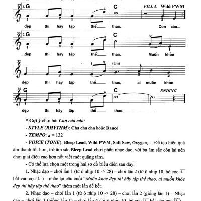 Thực Hành Biểu Diễn Organ Cho Thiếu Nhi – Tập 2