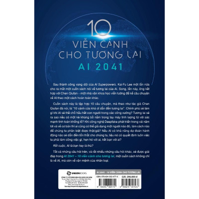 AI 2041 - 10 viễn cảnh cho tương lai - Bản Quyền