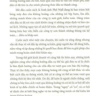 Kiếm Tiền Thời Khủng Hoảng (Tái Bản 2023)