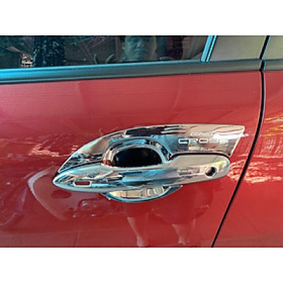 Ốp tay nắm, hõm cửa cho xe Toyota Corolla Cross 2020 mẫu crom cao cấp