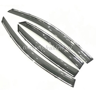 Bộ vè che mưa Hyundai Accent 2018-2019 chỉ mạ Crom cao cấp