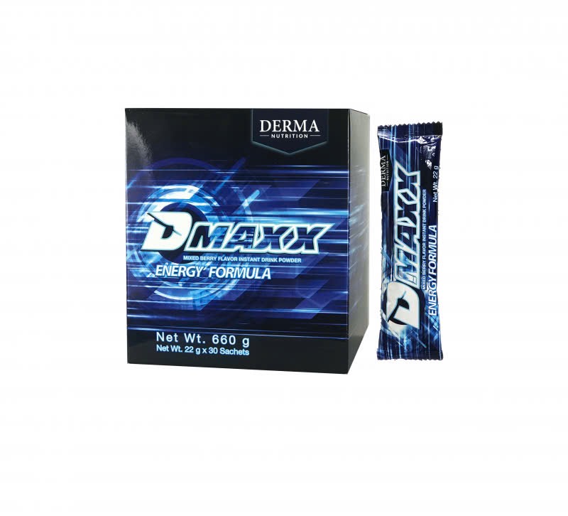 DMAXX thức uống bổ sung vitamin năng lượng có đường DAMODE 13 gói dùng thử màu xanh