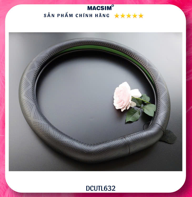 Bọc vô lăng cao cấp VF6- VF7 Macsim mã DCUT L632 cỡ nhỏ nhất lõi cao su non