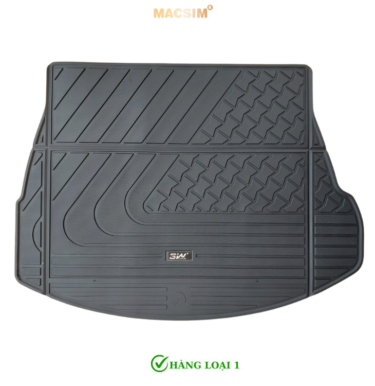 Thảm lót cốp xe ô tô LEXUS NX 2022-2024+ nhãn hiệu Macsim 3W chất liệu TPE cao cấp màu đen