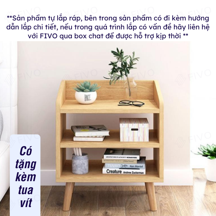 Kệ Tủ Đầu Giường Gỗ Cao Cấp FIVO FT20 Đa Dạng Mẫu Mã, Phong Cách Châu Âu Sang Trọng, Thiết Kế Hộc Tủ Tiện Lợi