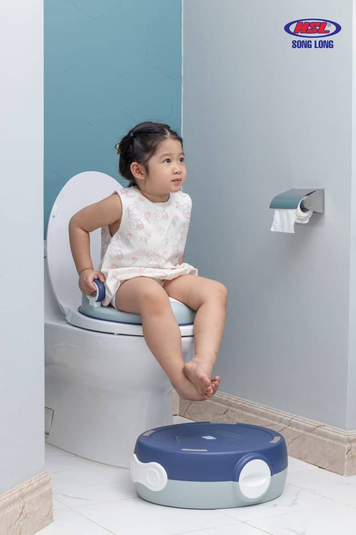 BỒN CẦU TRẺ EM OHANA 2IN1 – TIỆN LỢI, AN TOÀN CHO BÉ YÊU!