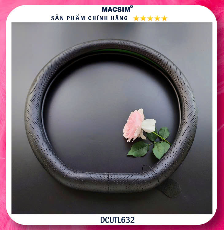 Bọc vô lăng cao cấp VF6- VF7 Macsim mã DCUT L632 cỡ nhỏ nhất lõi cao su non