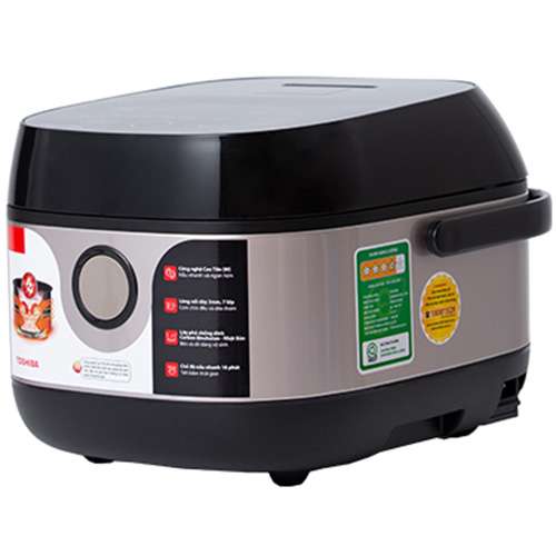Nồi cơm cao tần Toshiba RC-18IX1PV - 1.8L - Công nghệ cao tần IH 1300W + nhiệt 3D, Lòng nồi dày 3mm chống dính, Chế độ nấu đa dạng - Hàng chính hãng bảo hành 12 tháng, chất lượng Nhật Bản