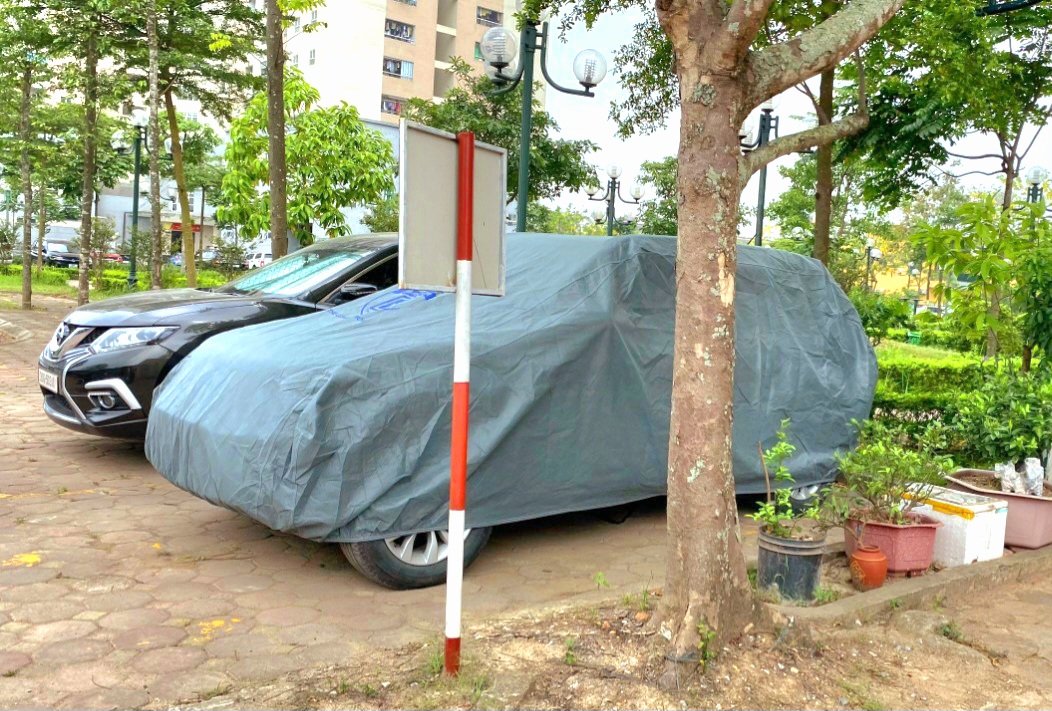 Bạt phủ ô tô chất liệu vải không dệt 3 lớp cao cấp thương hiệu MACSIM cho xe ô tô Mazda CX3 - màu ghi