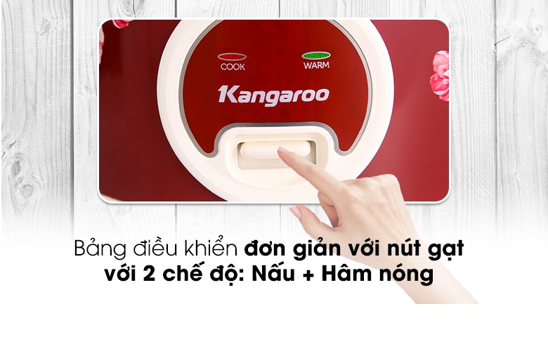 Nồi Cơm Điện Kangaroo KG378H (1.8 lít) - Hàng Chính Hãng