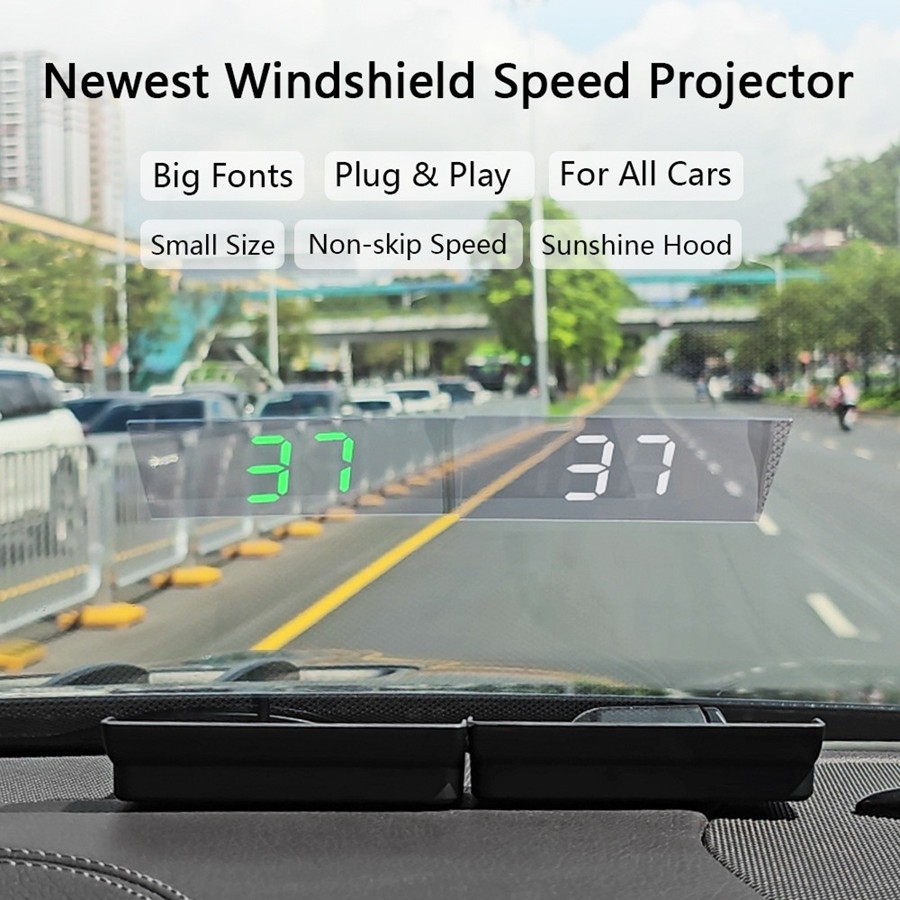 HUD Hiển Thị Tốc Độ Trên Kính Lái Ô Tô G30 - GPS Cắm Cổng USB | Màn Hình Rõ Nét, Tương Thích Mọi Dòng Xe