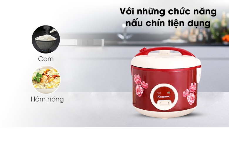 Nồi Cơm Điện Kangaroo KG378H (1.8 lít) - Hàng Chính Hãng