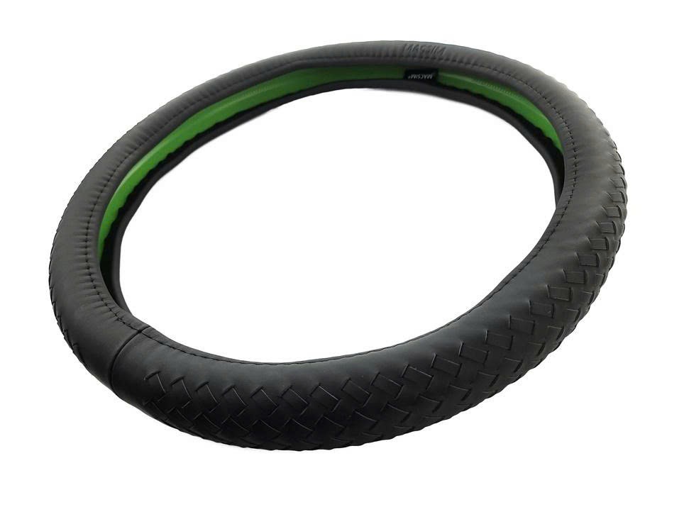 Bọc vô lăng cao cấp chất liệu da thật - Khâu tay 100% size M - nhãn hiệu Macsim mã L15T