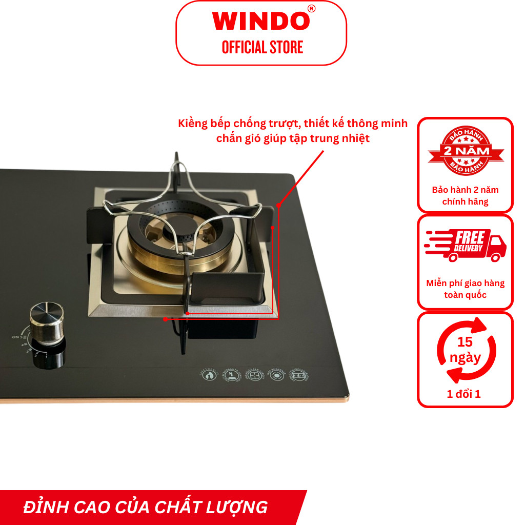 Bếp Gas Âm WINDO - 13BG | Hàng Chính Hãng | Bảo Hành 2 Năm