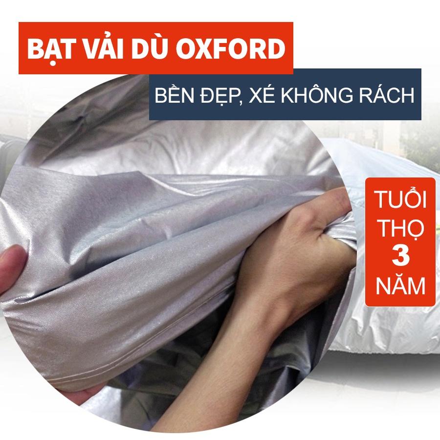 Bạt phủ xe ô tô Chevrolet Spark chất liệu vải dù oxford cao cấp, áo trùm xe ô tô 5 chỗ chevrolet , bạc phủ