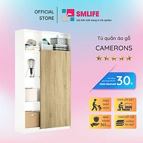 Tủ áo cho bé bằng gỗ công nghiệp SMLIFE Cameron