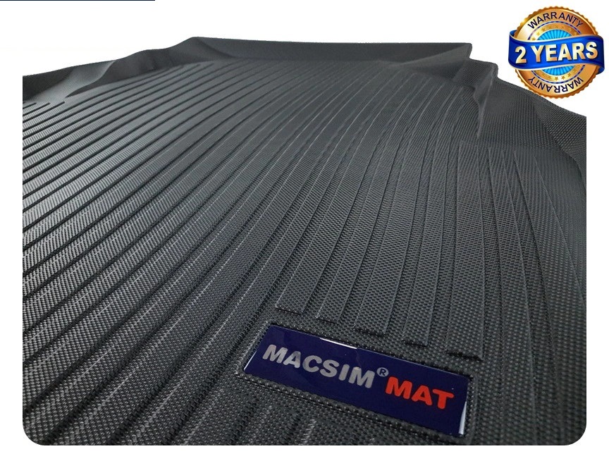 Thảm lót cốp xe ô tô Mercedes C-class 2008-2014 nhãn hiệu Macsim chất liệu TPV cao cấp màu đen (018)